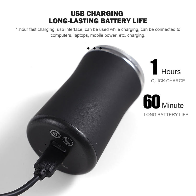 Taschengröße Waschbarer Elektrorasierer USB Wiederaufladbar Reise-Rasierer für Herren, Tasche Schwarz, Tasche Grün