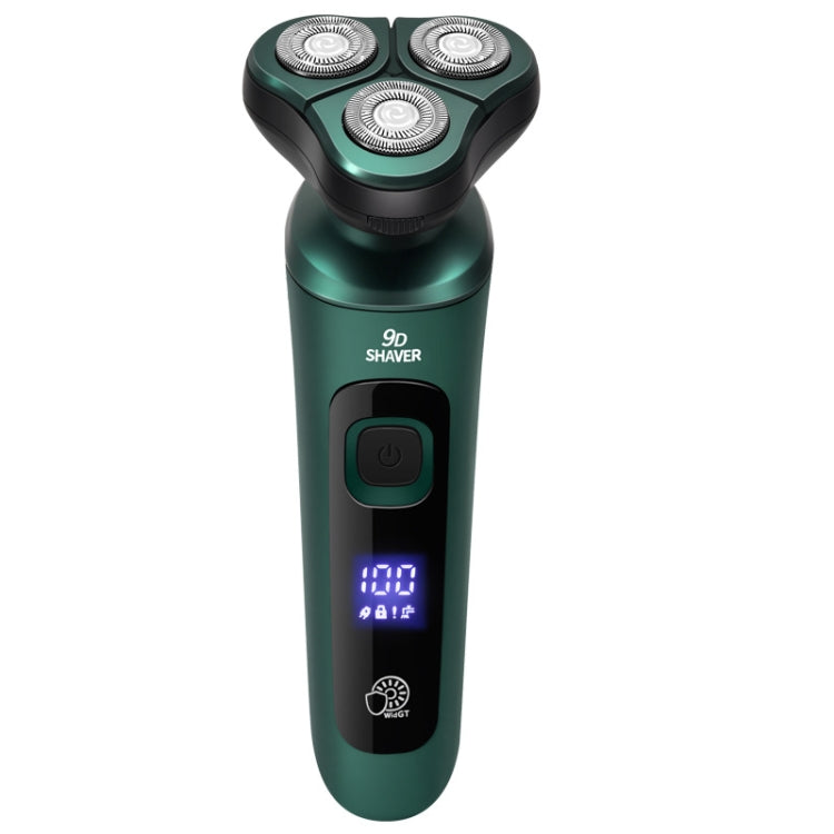 Intelligenter Elektrorasierer LCD-Digitalanzeige Dreikopf USB Wiederaufladbar Schwebender Rasierer, Standardversion, 3 in 1, 4 in 1