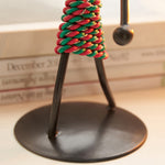 Retro Kerzenständer-Ornament in Form eines schmiedeeisernen Mannes für Restaurant-Tischdekoration, 21, 22, 23, 26