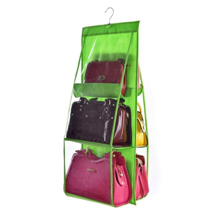 B05005 Doppelseitige Hängetasche mit 6 Fächern, aus Vliesstoff, Hängetaschen-Organizer, B05005 Lila, B05005 Schwarz, B05005 Grau, B05005 Rosenrot, B05005 Grün, B05005 Blau