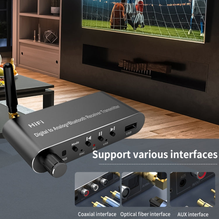 5.1 Bluetooth Optische Faser Koaxial USB Empfänger Sender Mit Fernbedienung, A05