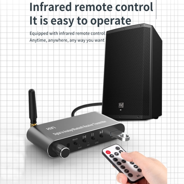 5.1 Bluetooth Optische Faser Koaxial USB Empfänger Sender Mit Fernbedienung, A05