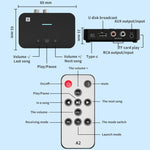 A2 NFC 5.1 Bluetooth U-Disk/TF-Karte/AUX/RCA Empfänger Sender, A2