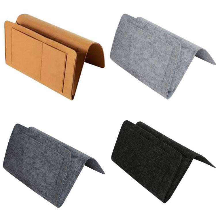 B05006 Filz-Aufbewahrungstasche, Nachttasche zum Aufhängen, Sofa-Bett-Seiten-Aufbewahrungstasche für Kleinteile