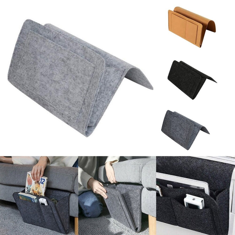 B05006 Filz-Aufbewahrungstasche, Nachttasche zum Aufhängen, Sofa-Bett-Seiten-Aufbewahrungstasche für Kleinteile