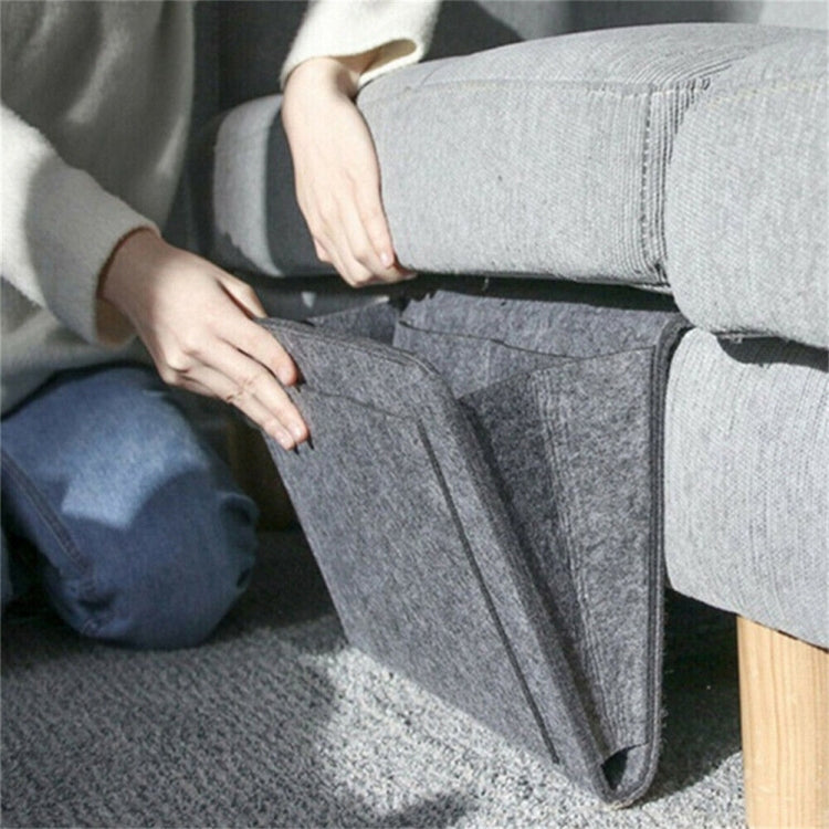 B05006 Filz-Aufbewahrungstasche, Nachttasche zum Aufhängen, Sofa-Bett-Seiten-Aufbewahrungstasche für Kleinteile
