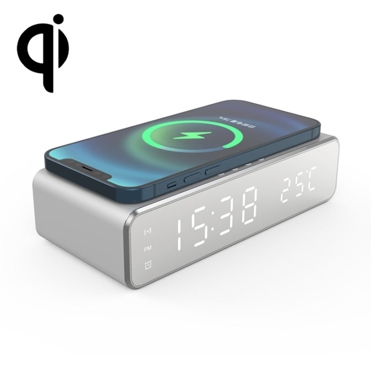 W258 mit Uhr-/Temperaturanzeige, Tischtelefon/-Kopfhörer mit kabelloser Ladefunktion, W258 5W (Silber), W258 5W (Schwarz)