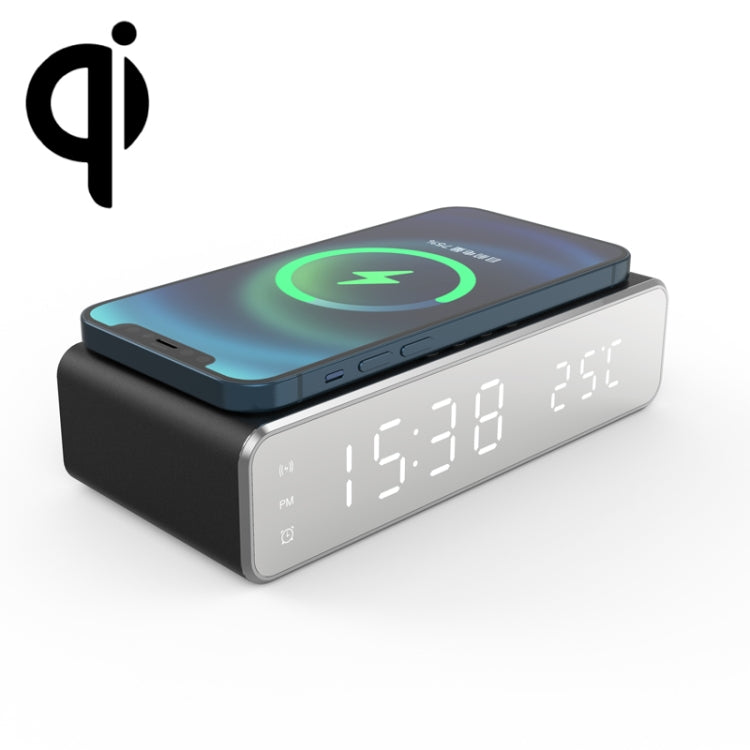 W258 mit Uhr-/Temperaturanzeige, Tischtelefon/-Kopfhörer mit kabelloser Ladefunktion, W258 5W (Silber), W258 5W (Schwarz)