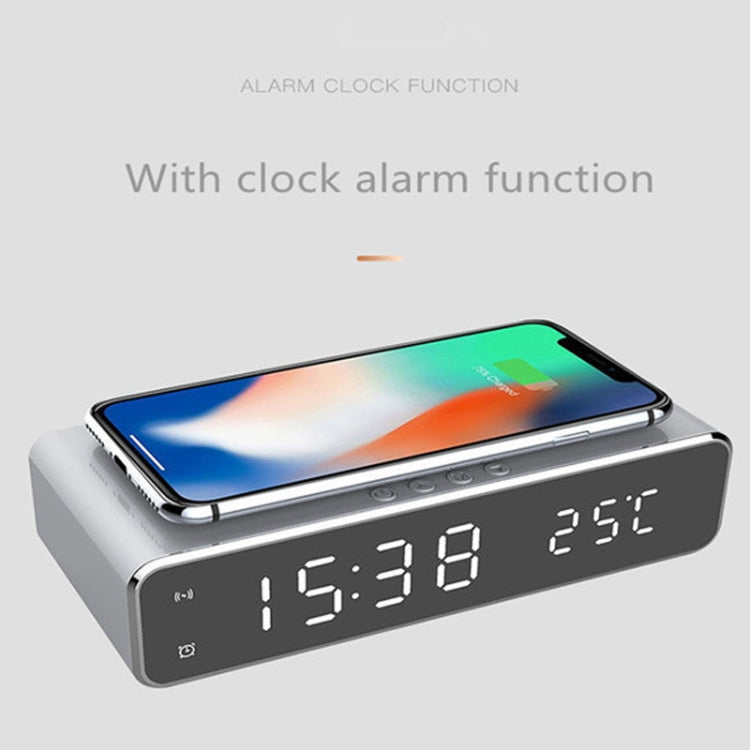 W258 mit Uhr-/Temperaturanzeige, Tischtelefon/-Kopfhörer mit kabelloser Ladefunktion, W258 5W (Silber), W258 5W (Schwarz)
