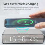 W258 mit Uhr-/Temperaturanzeige, Tischtelefon/-Kopfhörer mit kabelloser Ladefunktion, W258 5W (Silber), W258 5W (Schwarz)