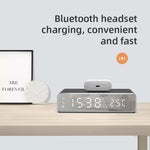 W258 mit Uhr-/Temperaturanzeige, Tischtelefon/-Kopfhörer mit kabelloser Ladefunktion, W258 5W (Silber), W258 5W (Schwarz)