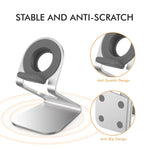 AhaStyle ST03 For Apple Watch Series Aluminum Alloy Stand Base, ST03 (Silver)
