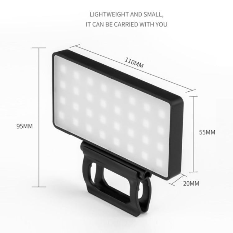 Outdoor Live-Fotografie Mehrwinkel Helligkeitsanpassung Handy-Fülllicht, Monochromes Weißlicht, RGB Farbe