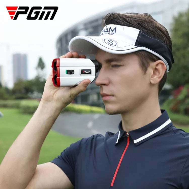 PGM JQ015 IP54 Wasserdichtes Golf-Laser-Entfernungsmesser-Teleskop, Messdistanz: 400 m, Messdistanz: 600 m (Weiß)