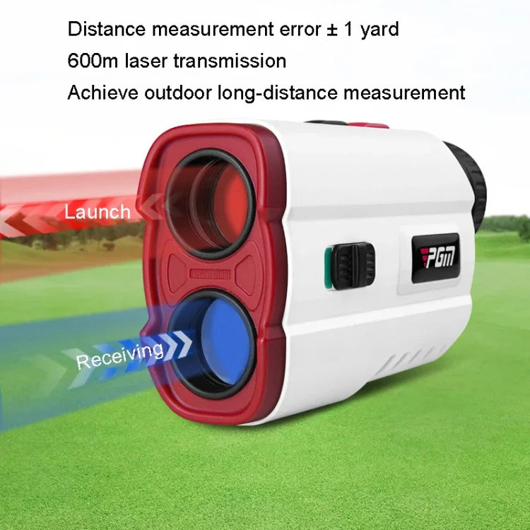 PGM JQ015 IP54 Wasserdichtes Golf-Laser-Entfernungsmesser-Teleskop, Messdistanz: 400 m, Messdistanz: 600 m (Weiß)