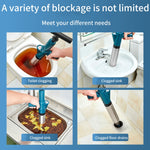 Toilettenrohrbagger Toilettenabwasser Bodenablauf Verstopfte Haushaltshochdruck-Druckluftwerkzeuge, HX28 (Grau), HX28 (Schwarz), HX28 (Grün), HX28 (Weiß)