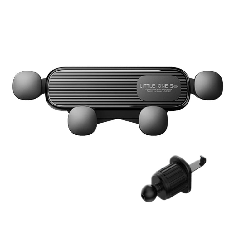 S03 Vehicle Air Outlet Gravity Navigation Mobile Phone Holder, Black Eagle Mouth, White Eagle Mouth, Black Spiral Clip, White Spiral Clip