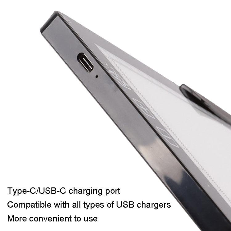 A4-D28B Wiederaufladbares Zeichenbrett, mit Ladekabel, mit Ladekabel + US-Steckeradapter, mit Ladekabel + UK-Steckeradapter, mit Ladekabel + EU-Steckeradapter, mit Ladekabel + AU-Steckeradapter