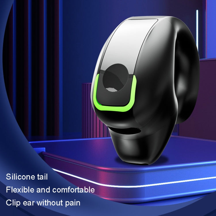 GD28 IPX4 wasserdichter leichter Bluetooth-Einzelohrclip-Kopfhörer, GD28 Single Schwarz, GD28 Single Weiß