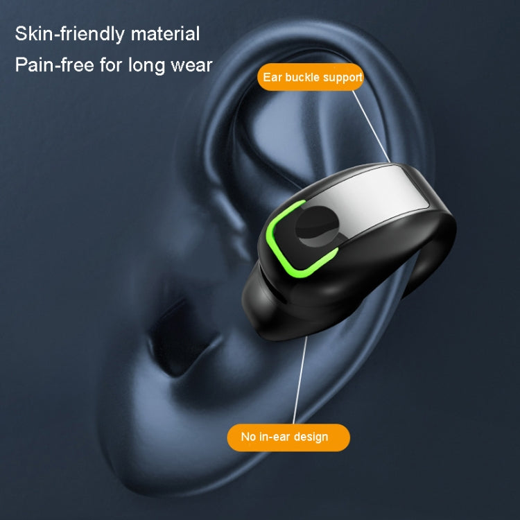 GD28 IPX4 wasserdichter leichter Bluetooth-Einzelohrclip-Kopfhörer, GD28 Single Schwarz, GD28 Single Weiß