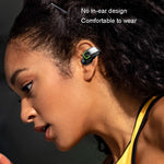 GD28 IPX4 wasserdichter leichter Bluetooth-Einzelohrclip-Kopfhörer, GD28 Single Schwarz, GD28 Single Weiß