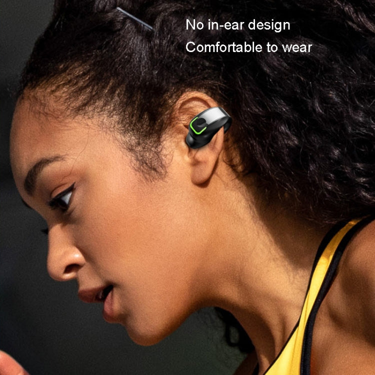 GD28 IPX4 wasserdichter leichter Bluetooth-Einzelohrclip-Kopfhörer, GD28 Single Schwarz, GD28 Single Weiß