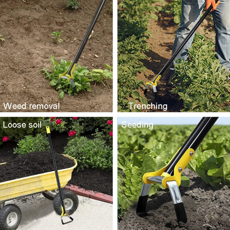 MYL-10 Steigbügelhacke Gartenwerkzeuge, 3 Abschnitte 1,2 m, 4 Abschnitte 1,6 m, 5 Abschnitte 2,0 m, 6 Abschnitte 2,4 m