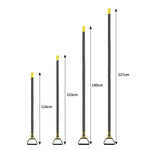 MYL-10 Steigbügelhacke Gartenwerkzeuge, 3 Abschnitte 1,2 m, 4 Abschnitte 1,6 m, 5 Abschnitte 2,0 m, 6 Abschnitte 2,4 m