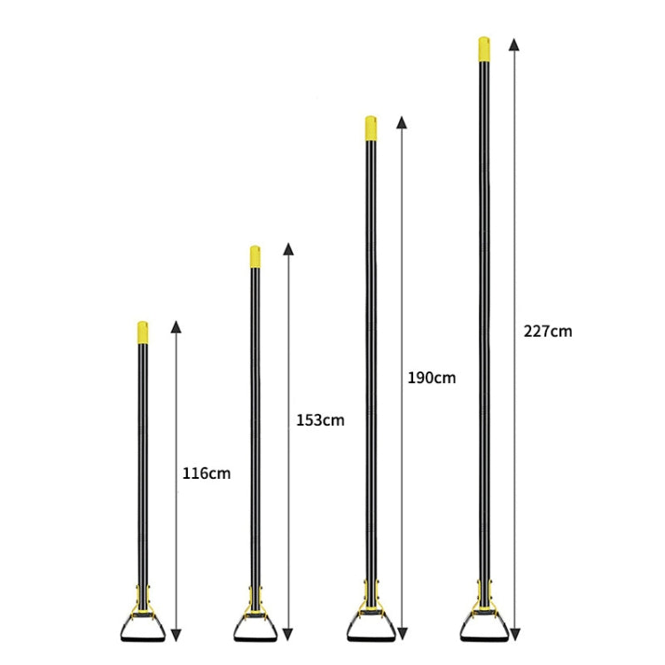 MYL-10 Steigbügelhacke Gartenwerkzeuge, 3 Abschnitte 1,2 m, 4 Abschnitte 1,6 m, 5 Abschnitte 2,0 m, 6 Abschnitte 2,4 m