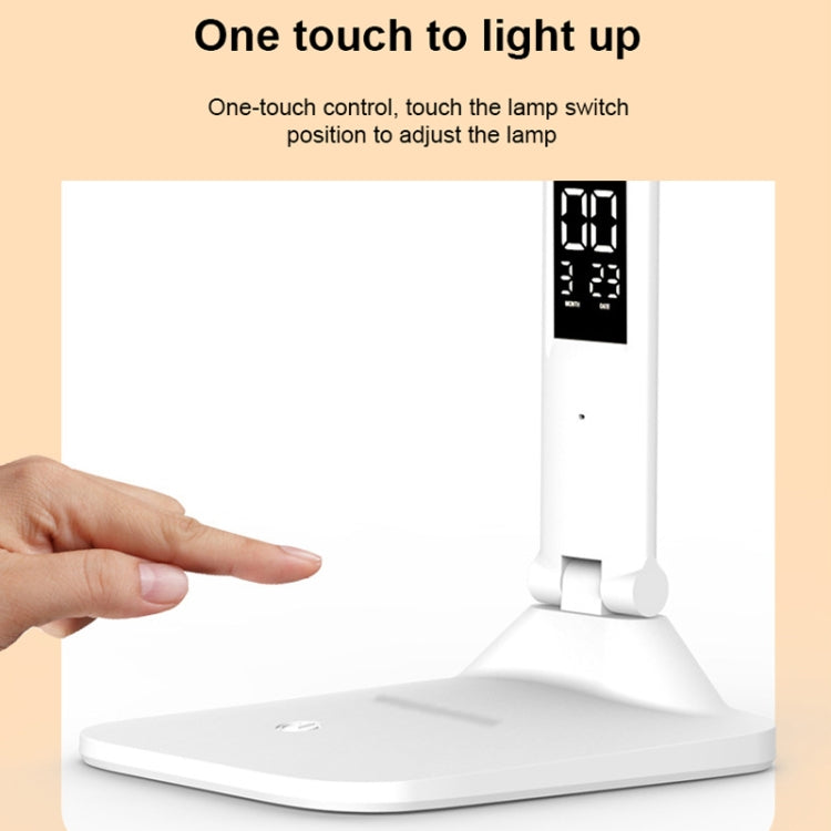 LED Intelligente Digitale Anzeige Faltbare Schreibtischlampe, Stil:, USB Gerade Stecker, Aufladung 2000mAh, Aufladung 3200mAh, Doppelkopf USB Gerade Stecker, Doppelkopf Aufladung 2000mAh, Doppelkopf Aufladung 3200mAh