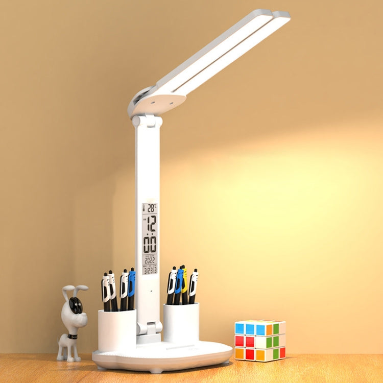 LED Intelligente Digitale Anzeige Faltbare Schreibtischlampe, Stil:, USB Gerade Stecker, Aufladung 2000mAh, Aufladung 3200mAh, Doppelkopf USB Gerade Stecker, Doppelkopf Aufladung 2000mAh, Doppelkopf Aufladung 3200mAh