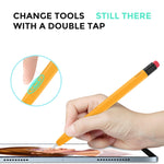 AhaStyle PT180-2 Silikon Schutzhülle Rutschfest und Stoßfest Kapazitiver Stift Hülle, Für Apple Pencil 1, Für Apple Pencil 2