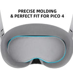 Für PICO 4 Hifylux PC-ZF17 Linsenschutz VR Brille Staubdichtes Schwammpad, PC-ZF17 Hellgrau