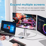 USB 3.0 zu Dual HDMI, USB, USB-C / Typ-C Hochauflösender Konverter 4K USB Bildschirmverlängerer, USB 3.0 zu Dual HDMI