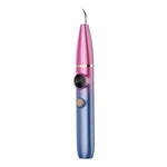 FY-B700 Visueller Ultraschall-Zahnsteinentferner Zahnstein-Zahnfleckenentferner Dental Schönheitsinstrument, Blau Farbverlauf, Rot Blau Farbverlauf