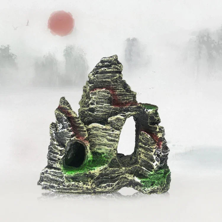 Stein Aquarium Landschaft Simulation Harz Aquarium Dekorative Verzierung, Stil:, Höhlenberg C, Höhlenberg D, Kleiner Felsengarten, Dreibeiniger Felsengarten, Großer Felsengarten, Shunfeng Berg, Yu Berg