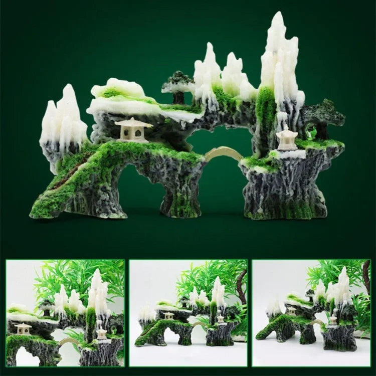 Stein Aquarium Landschaft Simulation Harz Aquarium Dekorative Verzierung, Stil:, Höhlenberg C, Höhlenberg D, Kleiner Felsengarten, Dreibeiniger Felsengarten, Großer Felsengarten, Shunfeng Berg, Yu Berg
