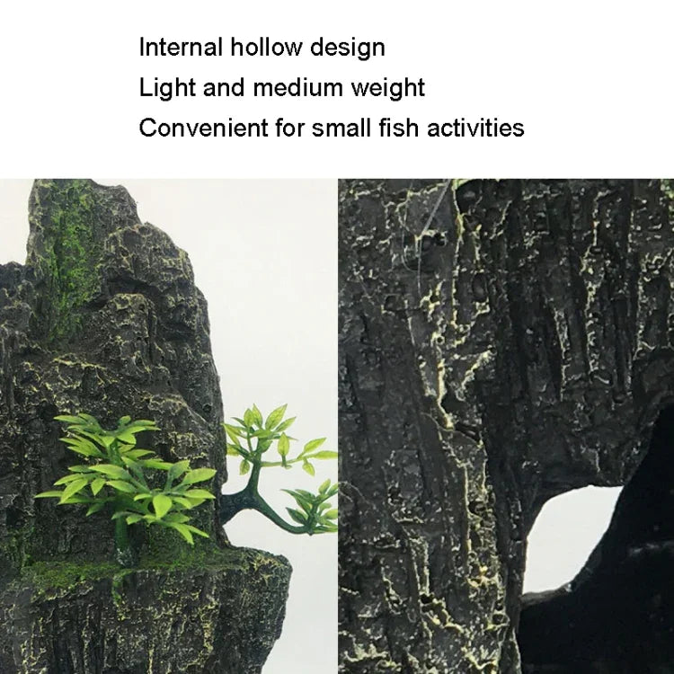 Stein Aquarium Landschaft Simulation Harz Aquarium Dekorative Verzierung, Stil:, Höhlenberg C, Höhlenberg D, Kleiner Felsengarten, Dreibeiniger Felsengarten, Großer Felsengarten, Shunfeng Berg, Yu Berg