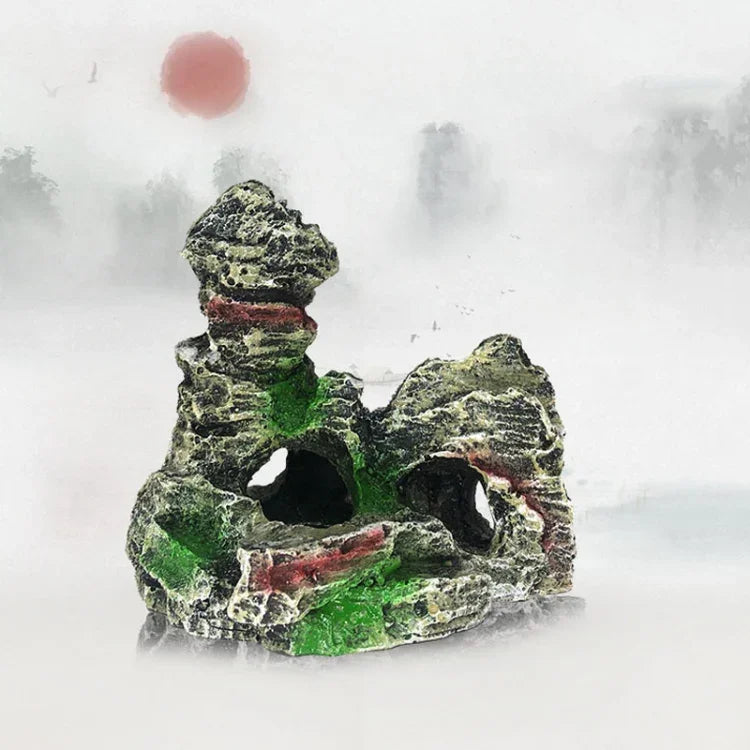 Stein Aquarium Landschaft Simulation Harz Aquarium Dekorative Verzierung, Stil:, Höhlenberg C, Höhlenberg D, Kleiner Felsengarten, Dreibeiniger Felsengarten, Großer Felsengarten, Shunfeng Berg, Yu Berg