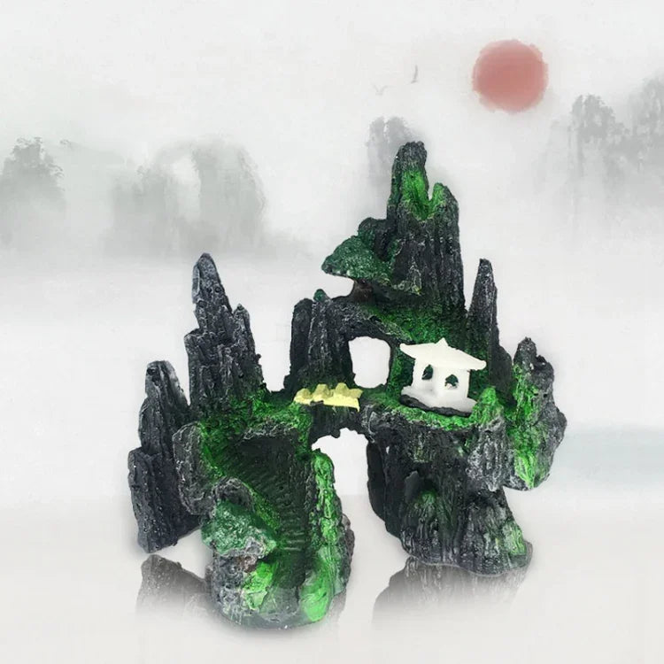 Stein Aquarium Landschaft Simulation Harz Aquarium Dekorative Verzierung, Stil:, Höhlenberg C, Höhlenberg D, Kleiner Felsengarten, Dreibeiniger Felsengarten, Großer Felsengarten, Shunfeng Berg, Yu Berg