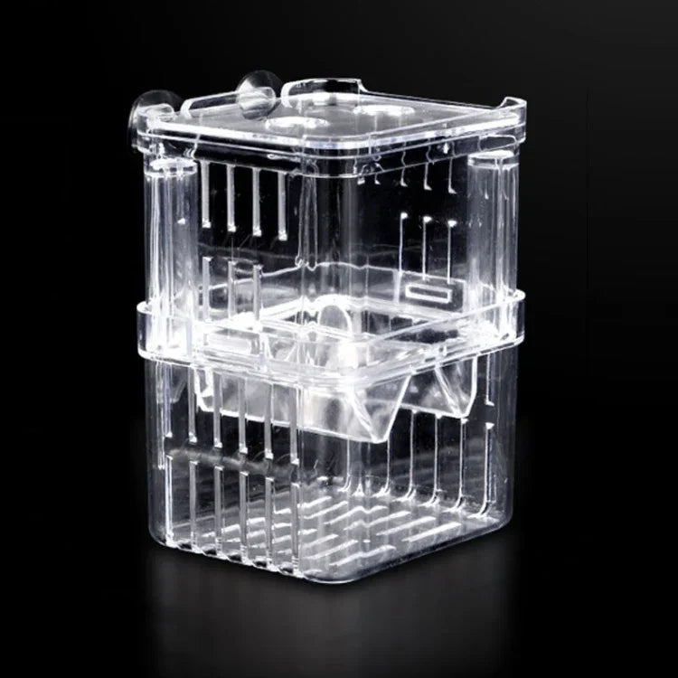 Peacock Fish Doppelschicht Transparente Zuchtisolationsbox Aquarium Zuchtbox, Klein, Groß, Extragroß