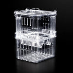 Peacock Fish Doppelschicht Transparente Zuchtisolationsbox Aquarium Zuchtbox, Klein, Groß, Extragroß