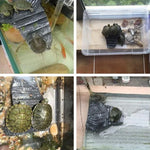 Turtle Aquascape Kletterplattform Reptilienversteck Höhle Dreibeinige Schildkrötenplattform, Klein, Groß