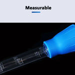 Kleines Aquarium Wasserwechsel Siphonabsauger manuell Mini Saugrohr, Blau, Grün