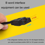 12V/24V Car Refrigerator Cable B Suffix Cigarette Lighter Plug Power Cord, Length:, 1m Without Switch, 1m With Switch, 2m Without Switch, 2m With Switch, 3m Without Switch, 3m With Switch, 4m Without Switch, 4m With Switch, 5m Without Switch           ...