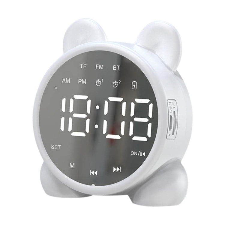 P1 Mini Card Spiegeluhr Kabelloser Bluetooth-Lautsprecher mit FM-Radio