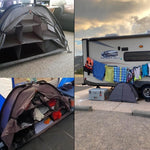 9-Fächer klappbares Camping-Stauraumzelt Schuhschrank für Reisen Wohnmobil Kleider-Organizer
