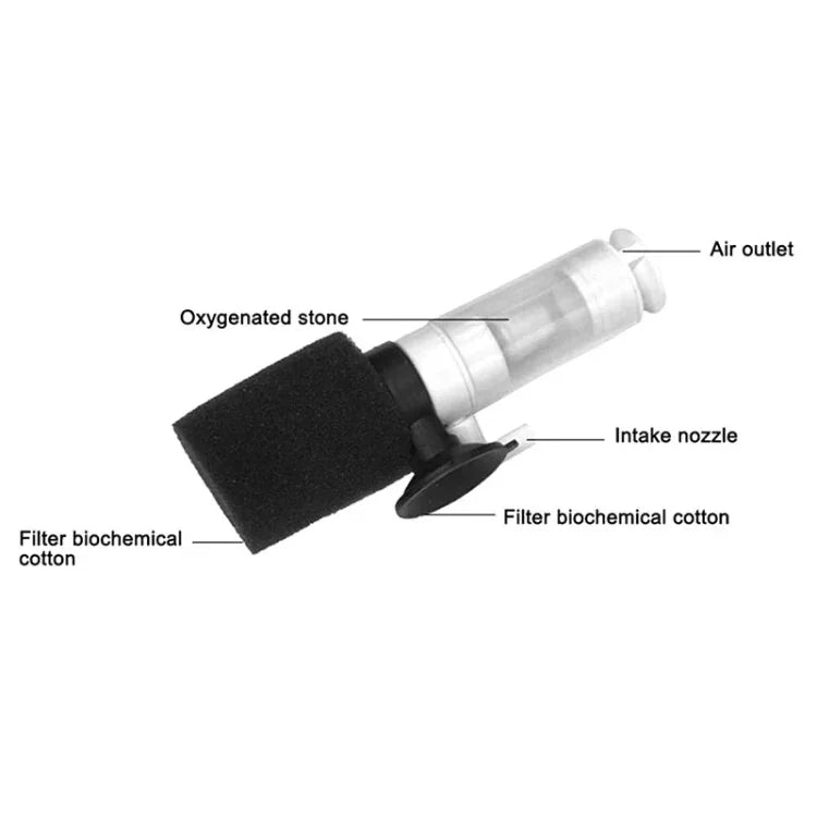 Kleines Fischbecken Aquarium Mini Pneumatischer Filter Sauerstoffgerät, MB-201