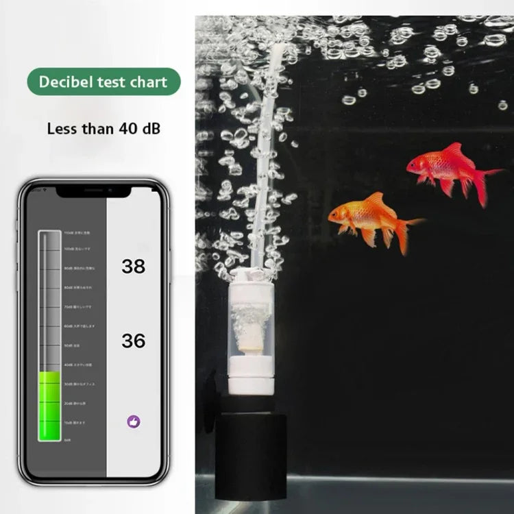 Kleines Fischbecken Aquarium Mini Pneumatischer Filter Sauerstoffgerät, MB-201