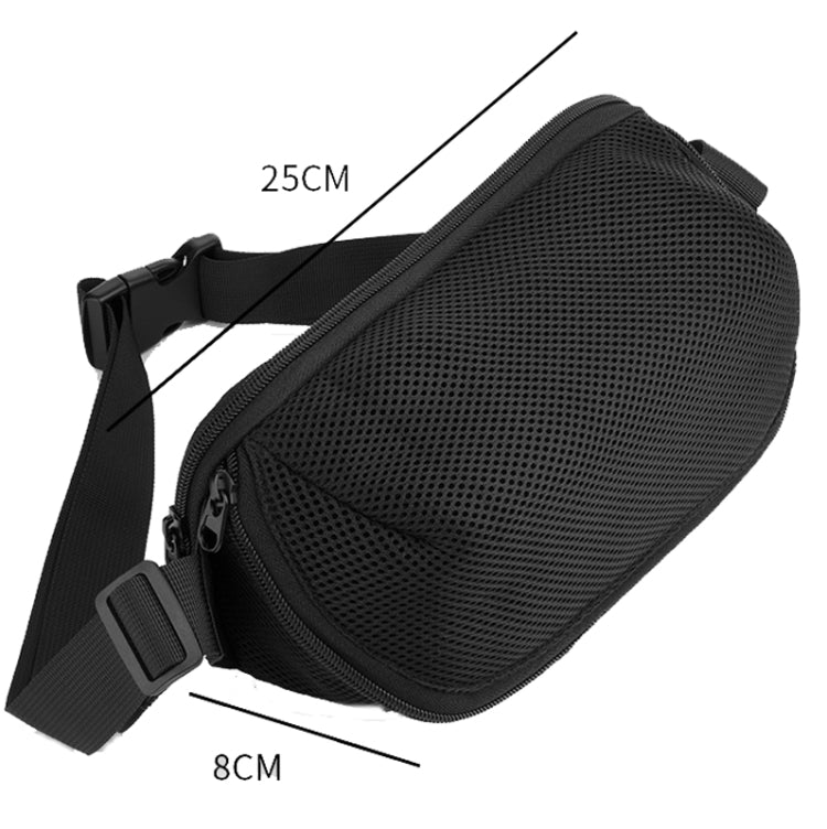 Universelle Bluetooth Lautsprecher Messenger Bag Brusttasche Handtasche für JBL Flip Serie/UE BOOM 3/Beats Pill usw., Blau, Schwarz